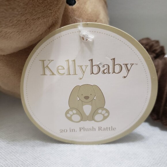 Kellytoy Moose Rattle Ribbed Plush Large 20" Stuffed Animal - Picture 3 of 5